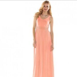 LC Lauren Conrad Peach Maxi Dress
